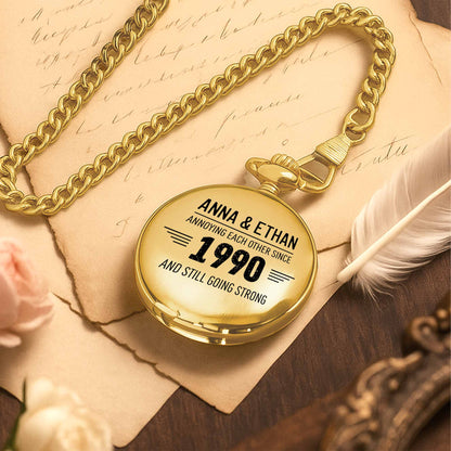 Annoying Each Other Since, Typography