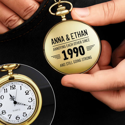 Annoying Each Other Since, Typography