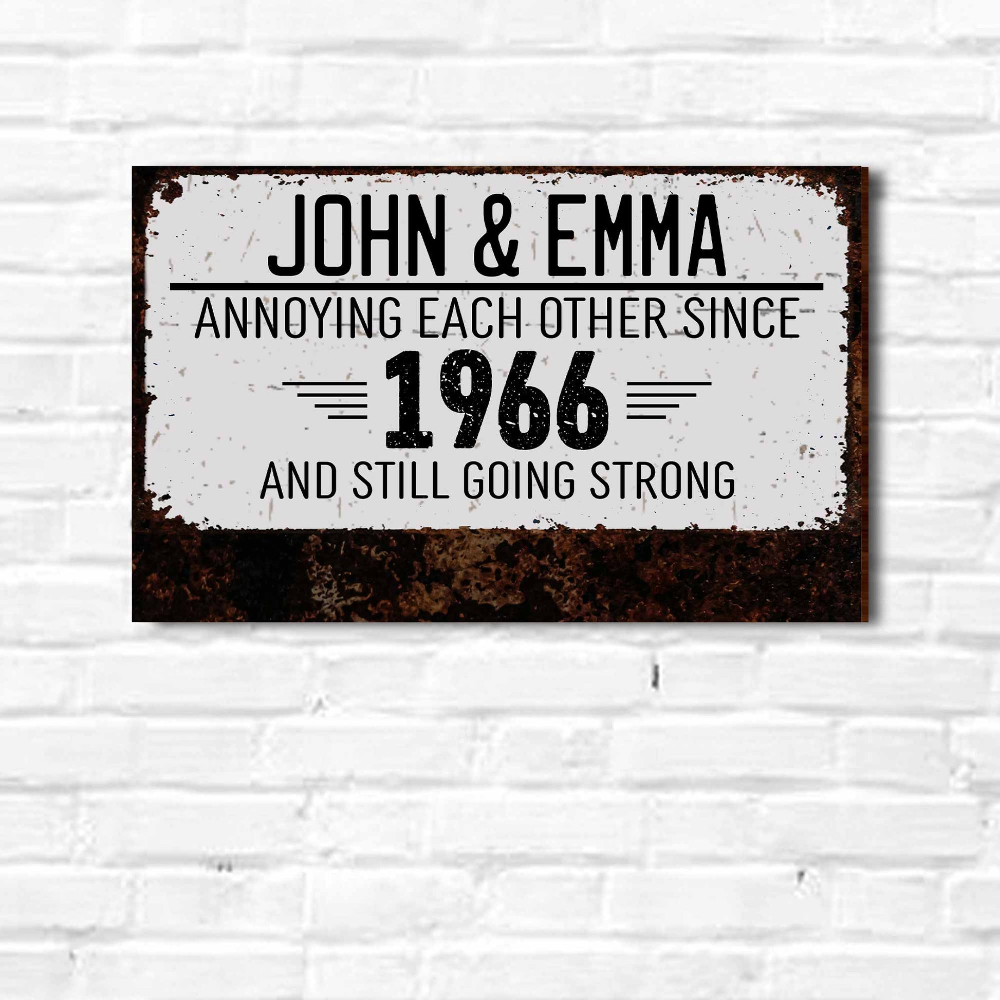 Annoying Each Other Since And Still Going Strong, Rusty Texture