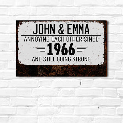 Annoying Each Other Since And Still Going Strong, Rusty Texture