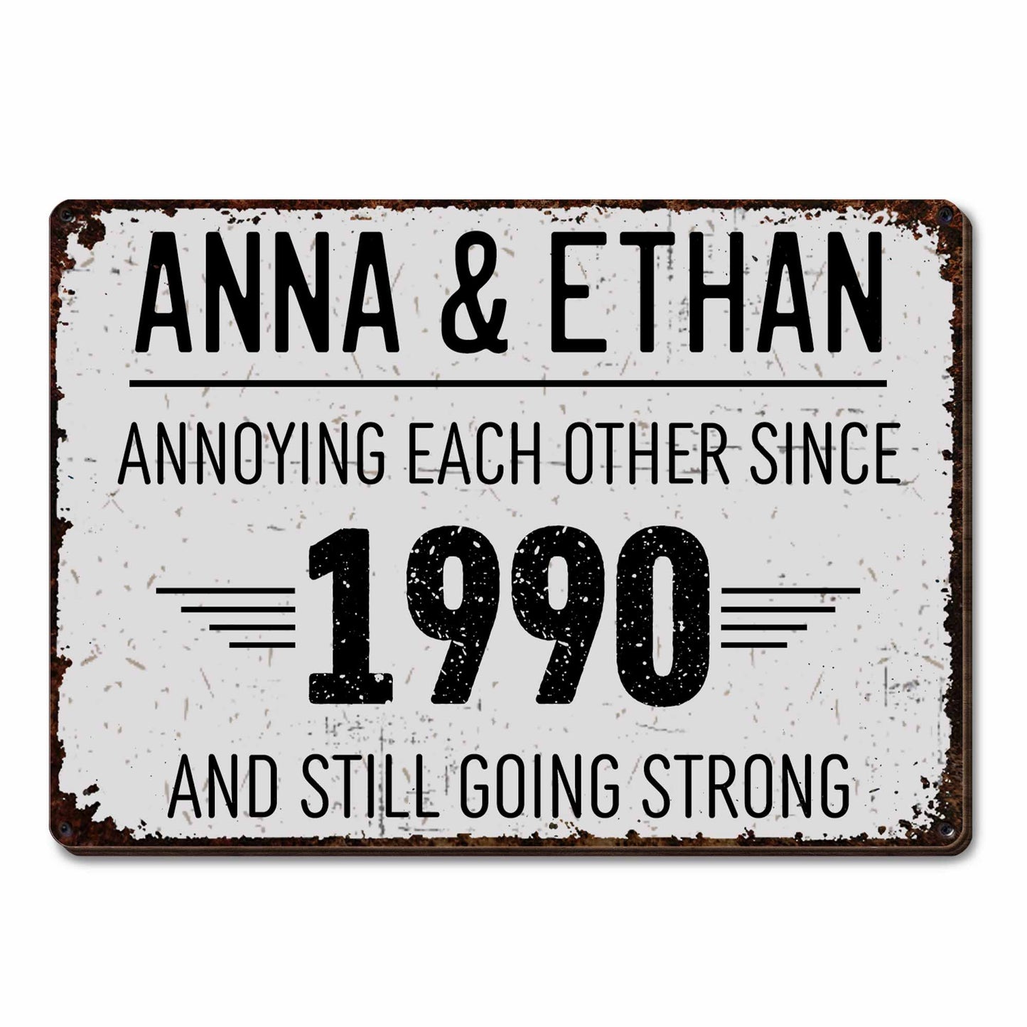 Annoying Each Other And Still Going Strong Rustic Design - Personalized Custom Shaped Car Visor Clip - CPL050_VIS