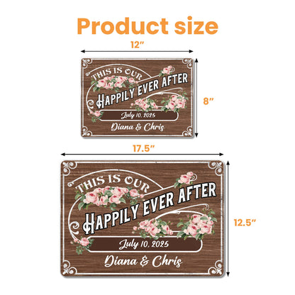 This Is Our Happily Ever After With Flowers