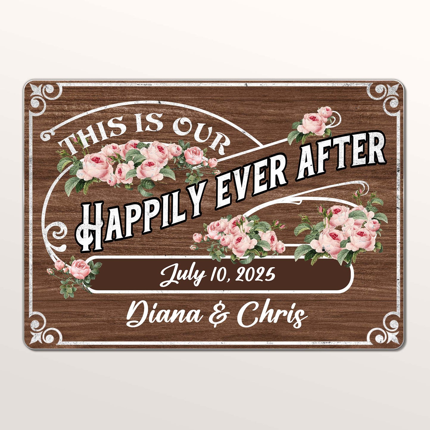 This Is Our Happily Ever After With Flowers