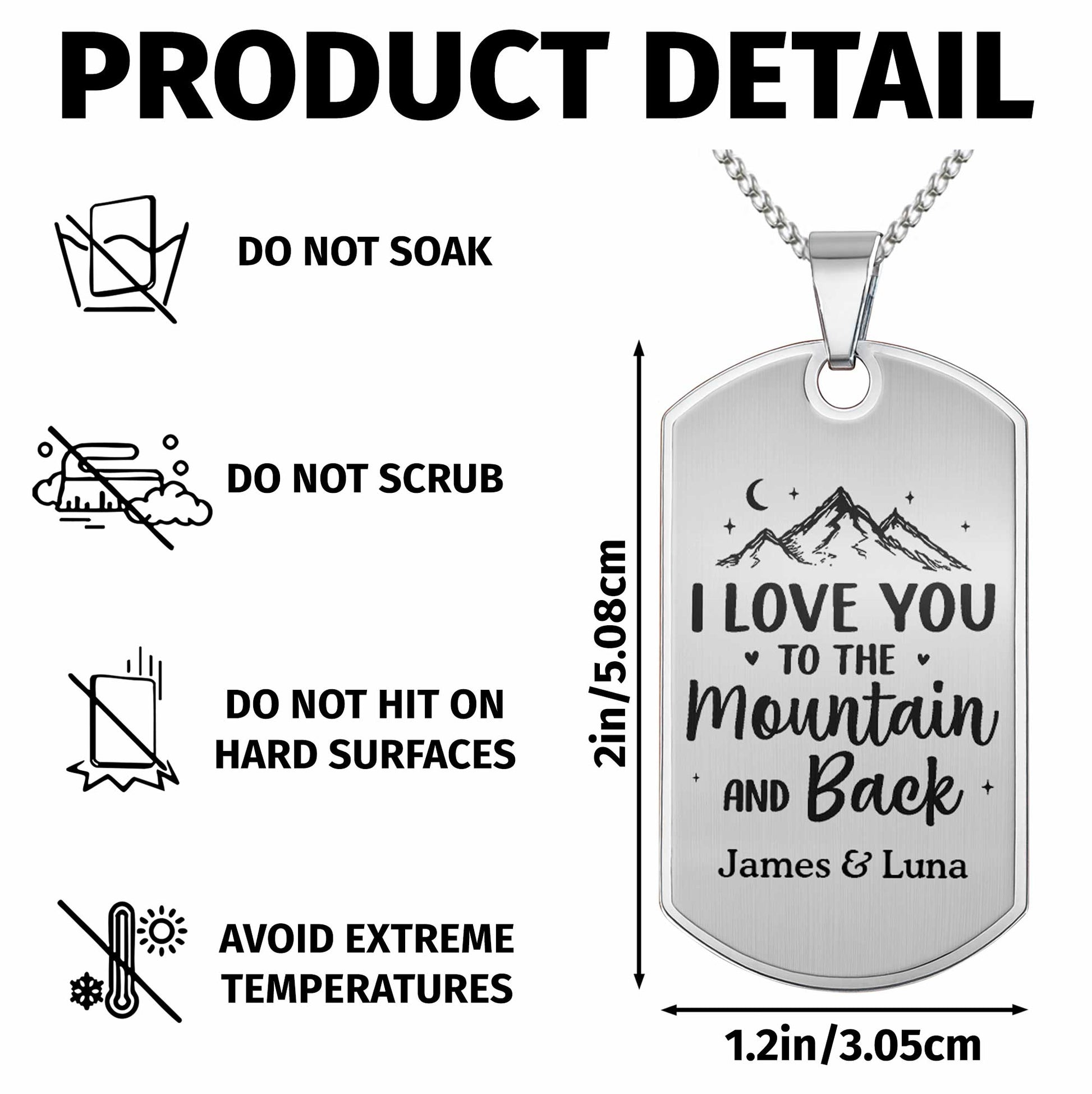 I Love You To The Mountain And Back Necklace