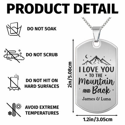 I Love You To The Mountain And Back Necklace