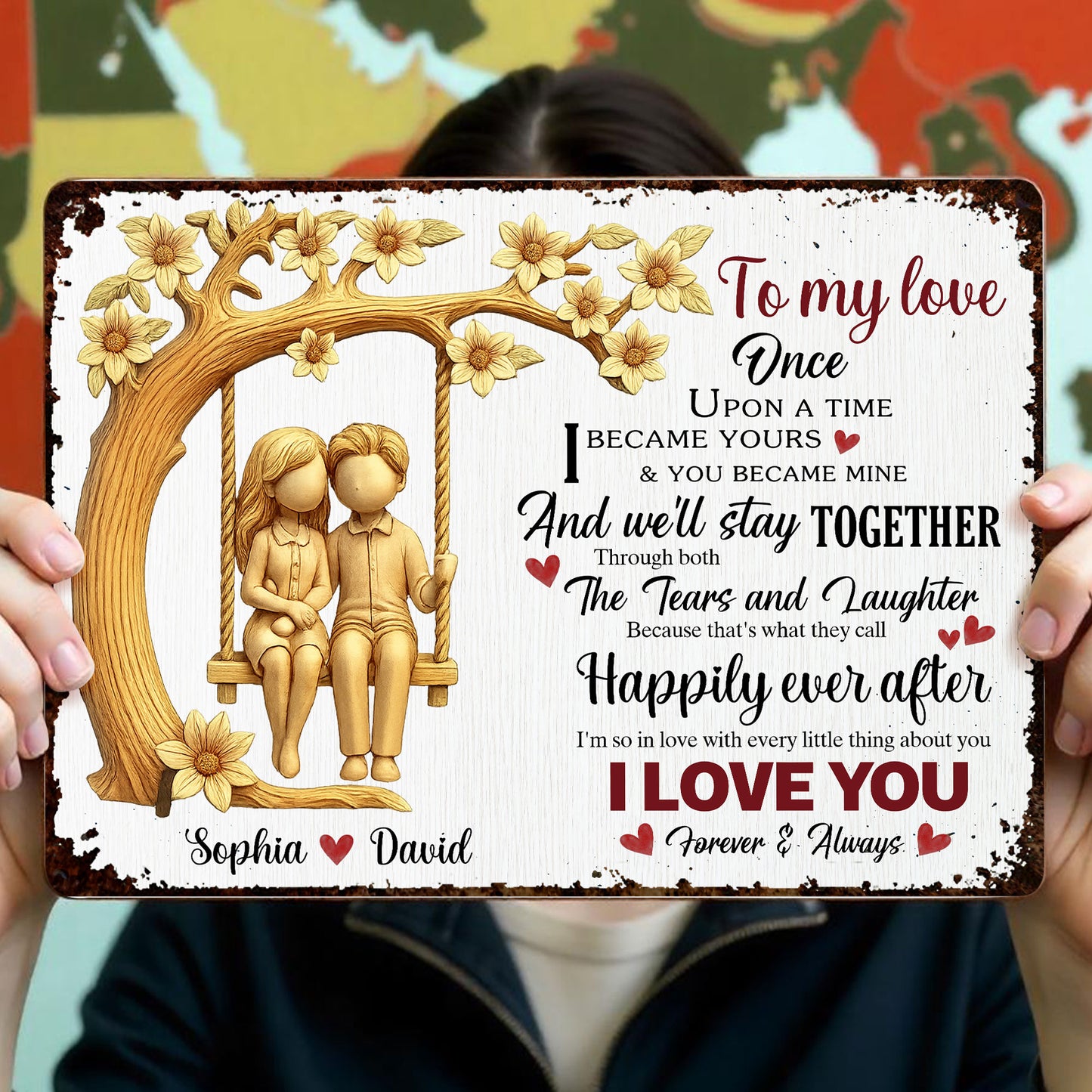 To My Love Once Upon A Time Couple On Swing