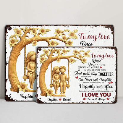 To My Love Once Upon A Time Couple On Swing