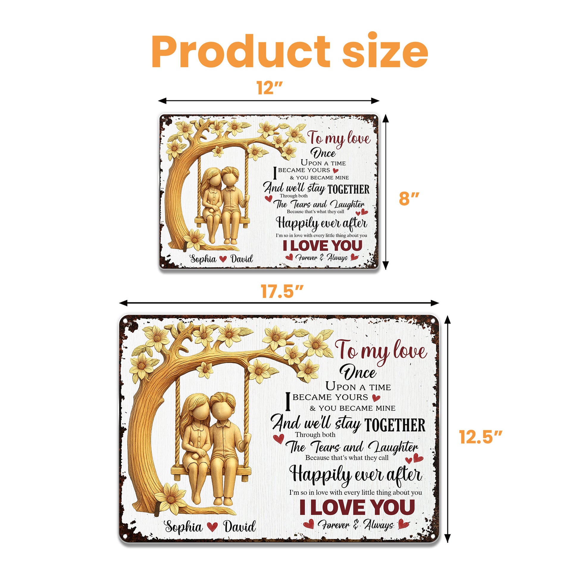 To My Love Once Upon A Time Couple On Swing