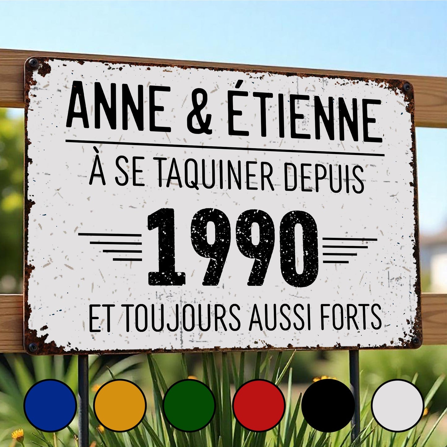 À Se Taquiner Depuis Et Toujours Aussi Forts - Personalized Metal Sign - CPL077_MSIGN
