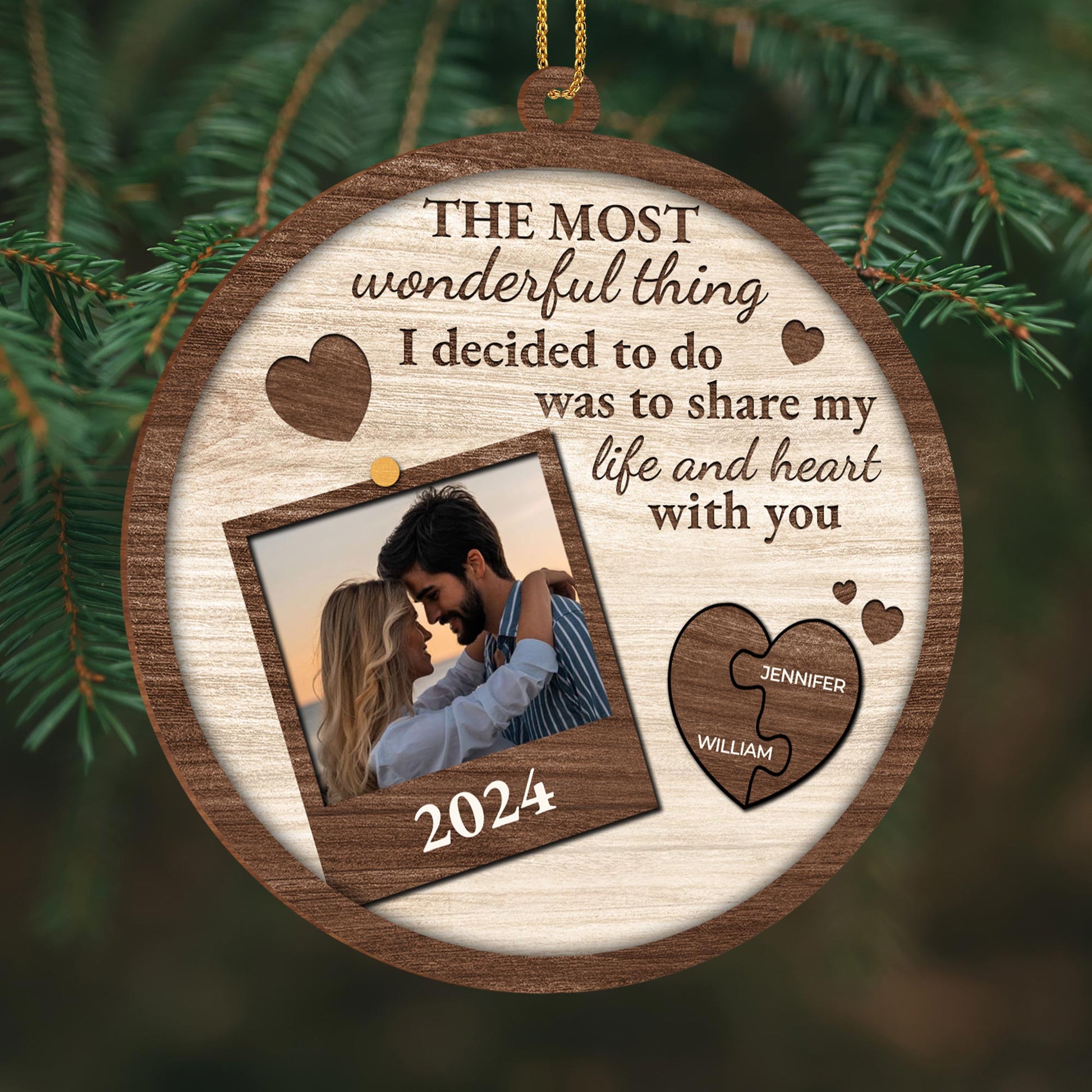 Share My Life and Heart with You Ornament