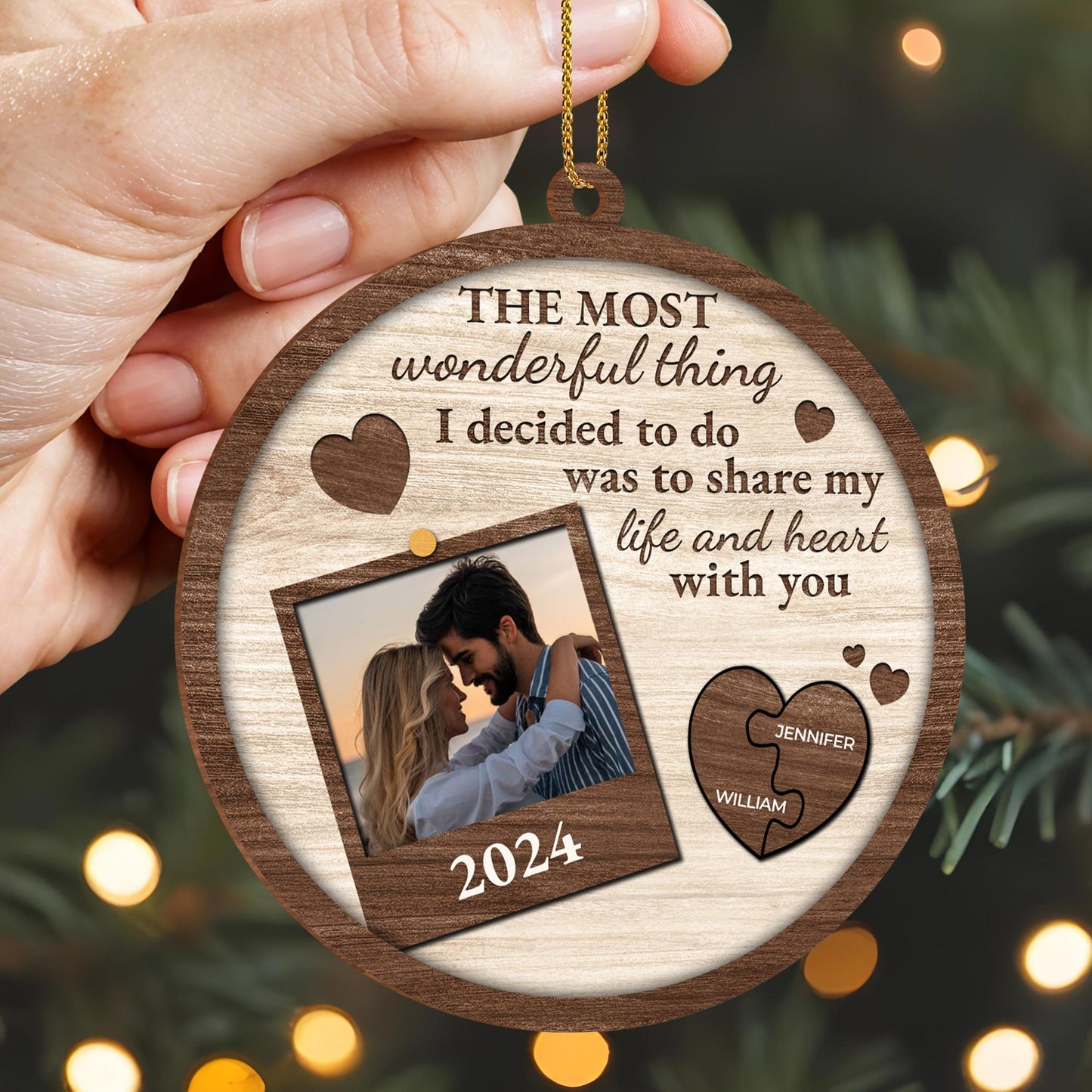 Share My Life and Heart with You Ornament