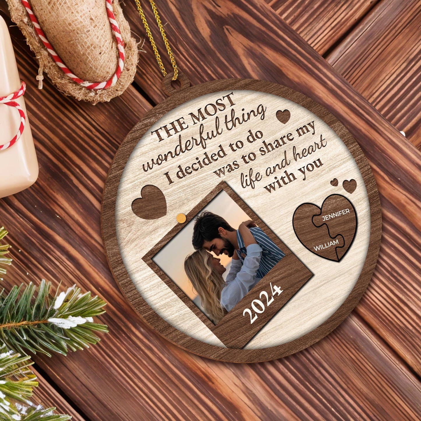 Share My Life and Heart with You Ornament