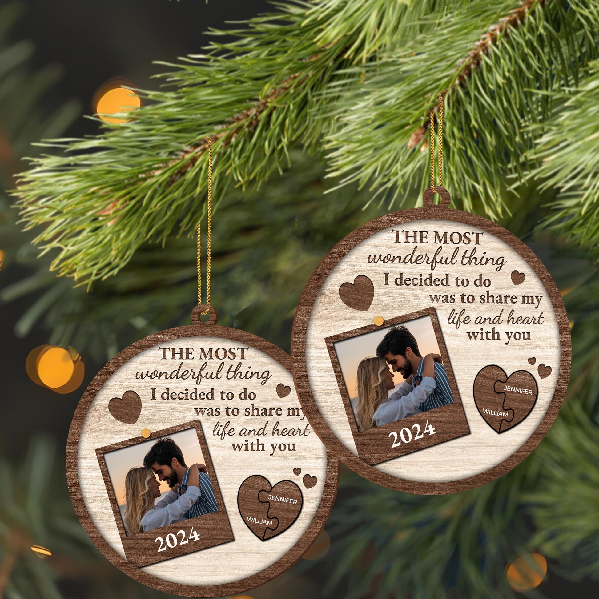 Share My Life and Heart with You Ornament