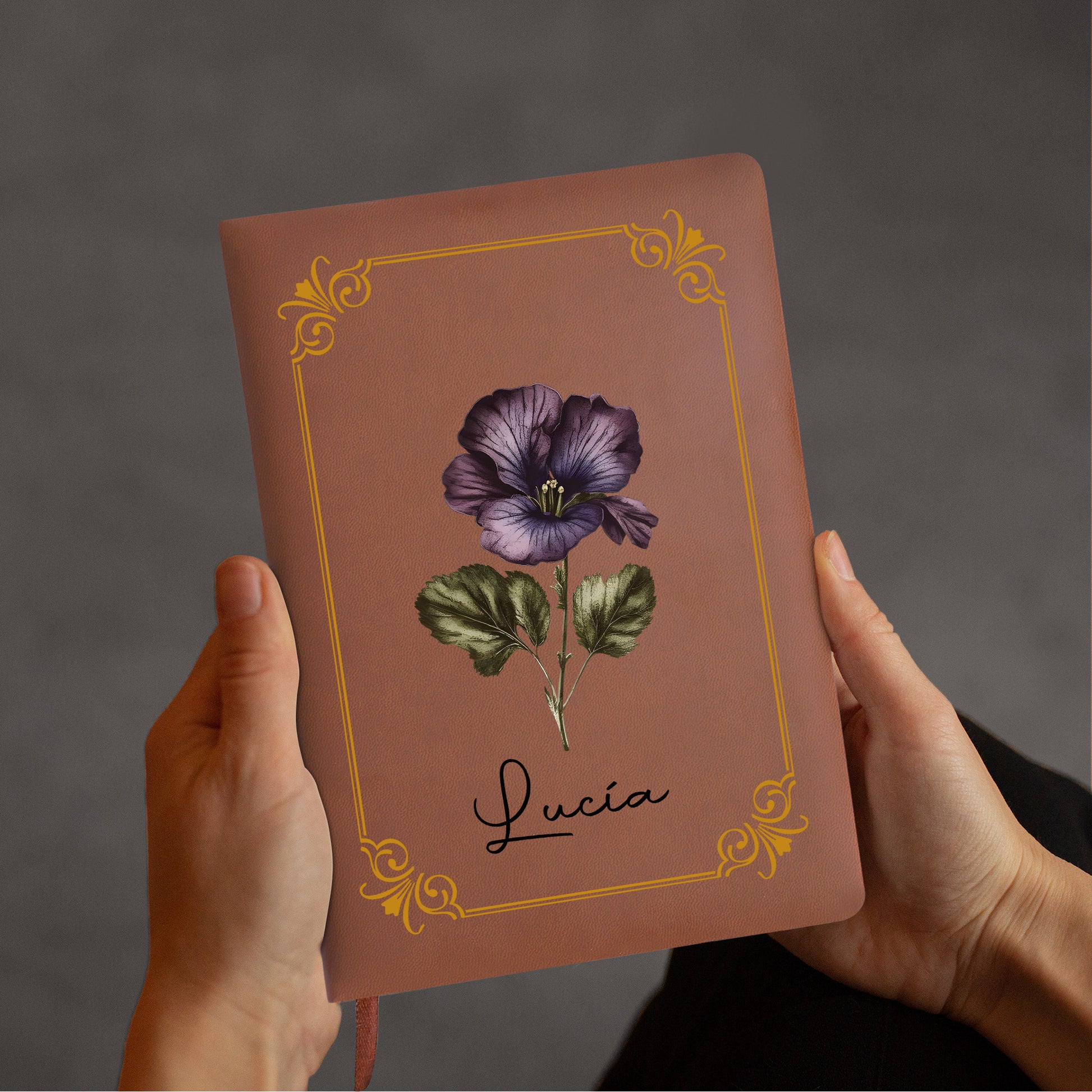 Elegant Floral Customizable Journal For Precious Moments