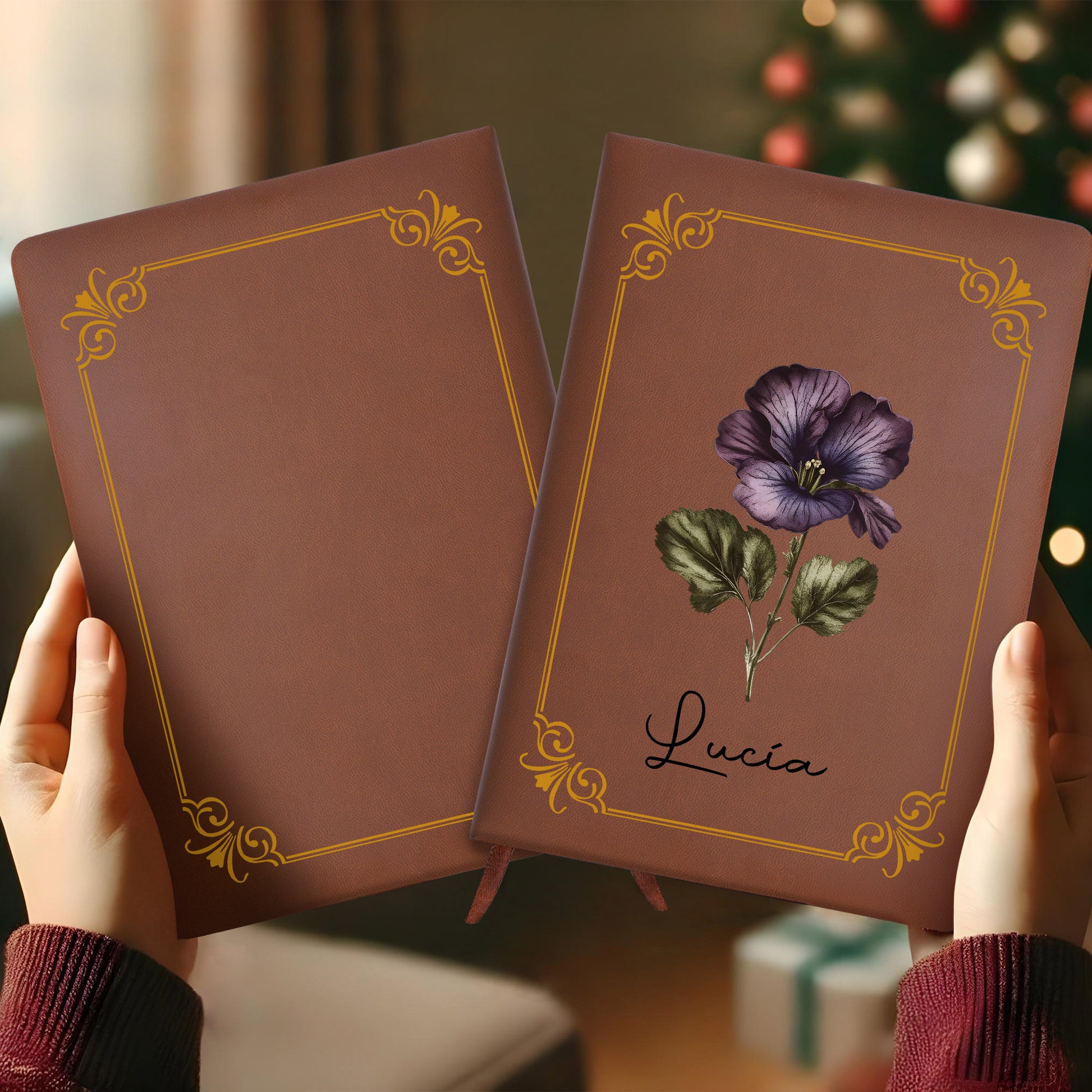 Elegant Floral Customizable Journal For Precious Moments