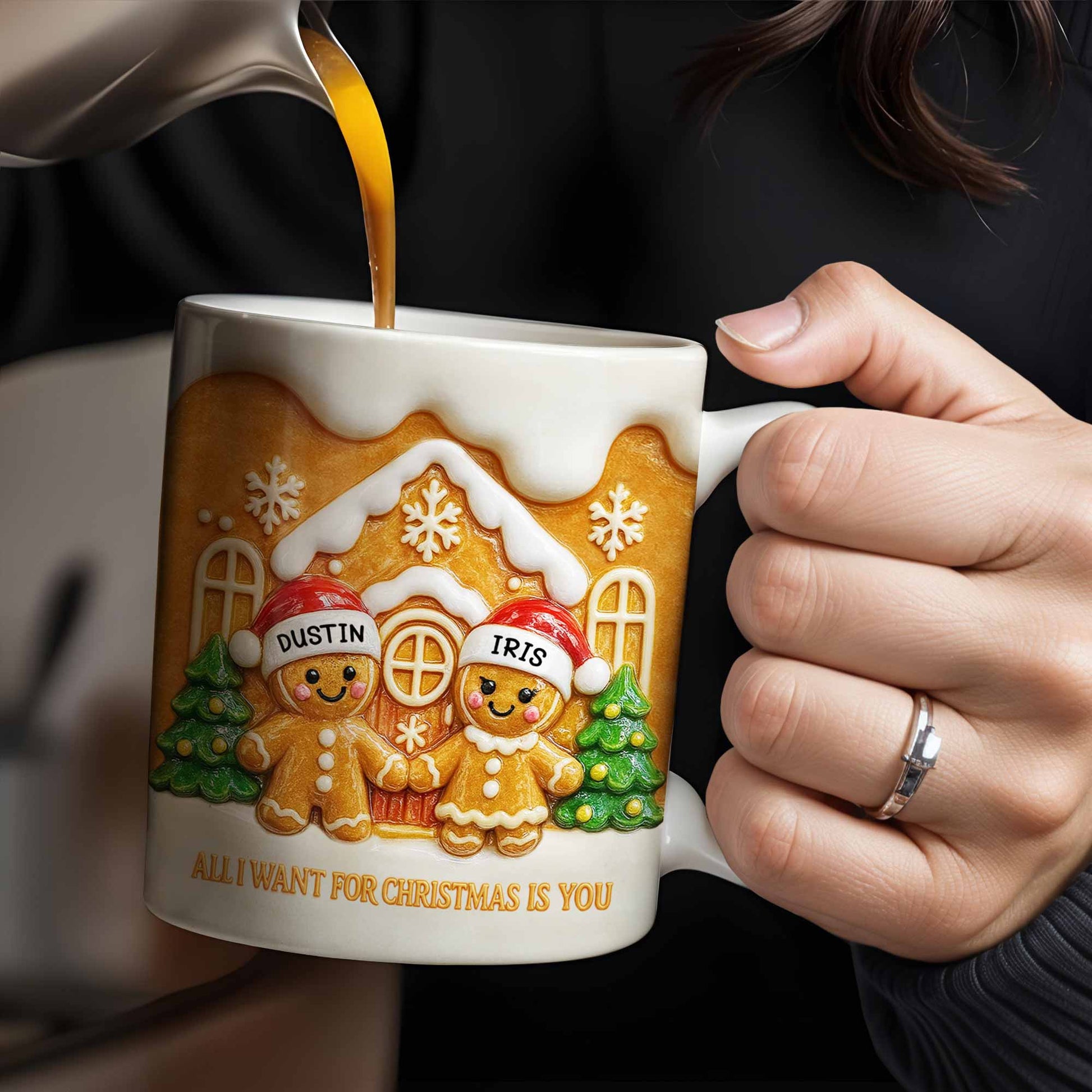 All I Want For Christmas Is You With Gingerbread Couple