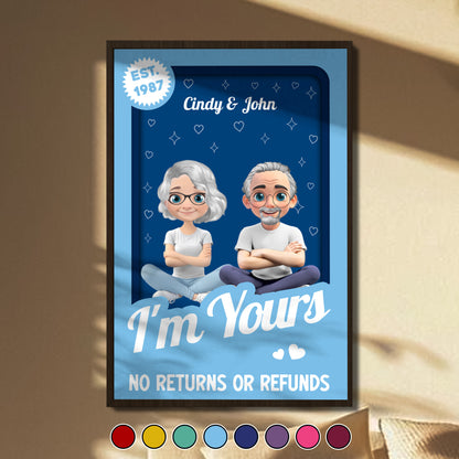 I'm Yours No Returns Or Refunds Cartoon Couple
