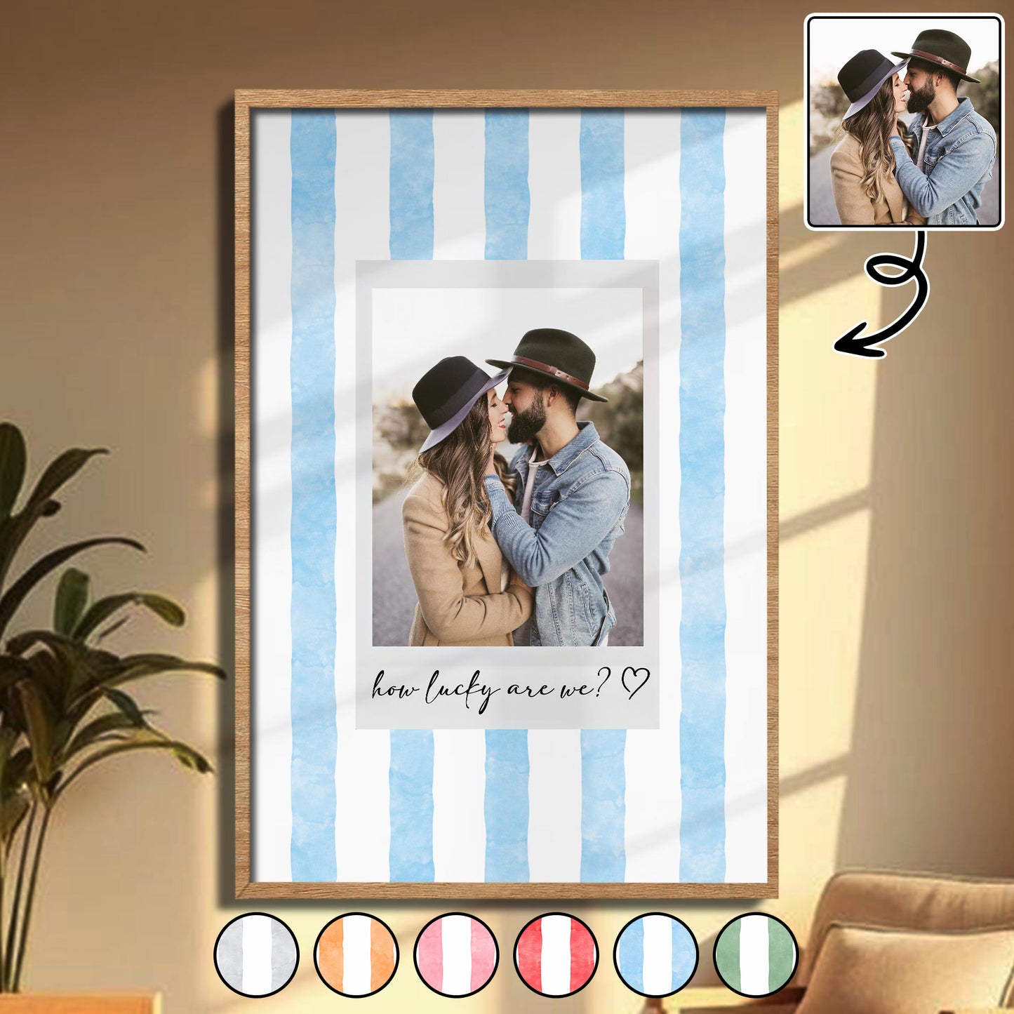 How Lucky Are We With Striped Background