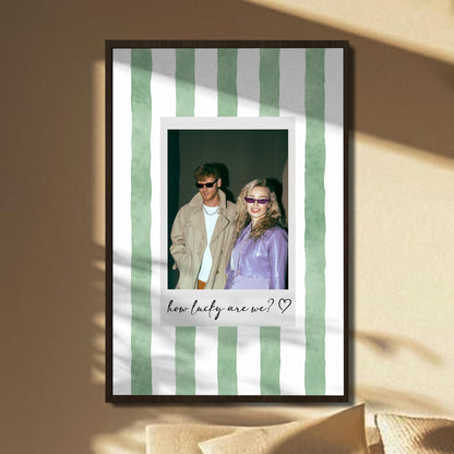 How Lucky Are We With Striped Background