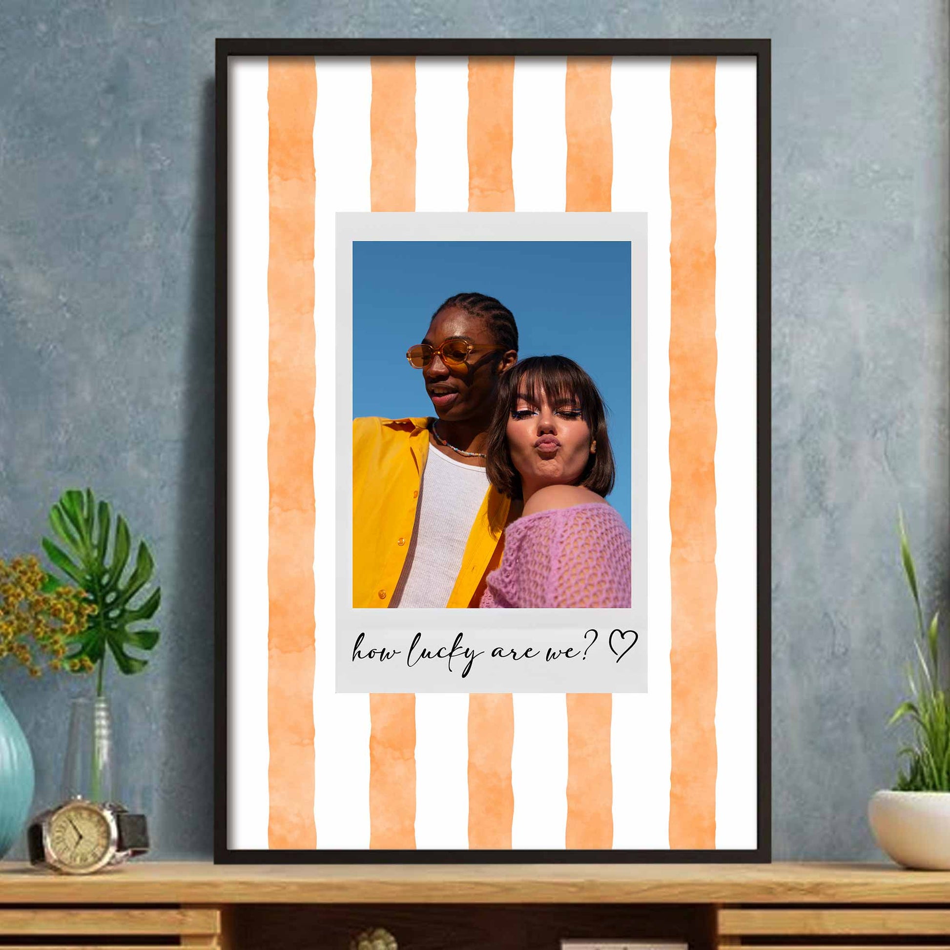 How Lucky Are We With Striped Background