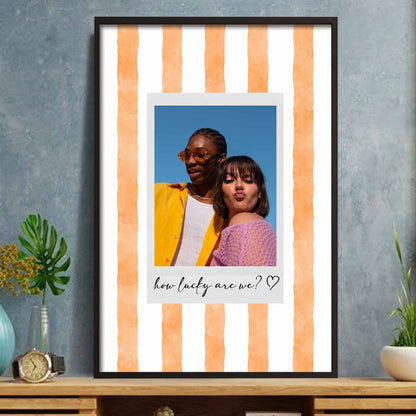 How Lucky Are We With Striped Background