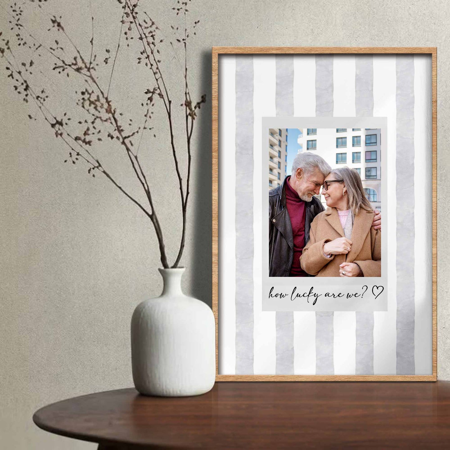 How Lucky Are We With Striped Background