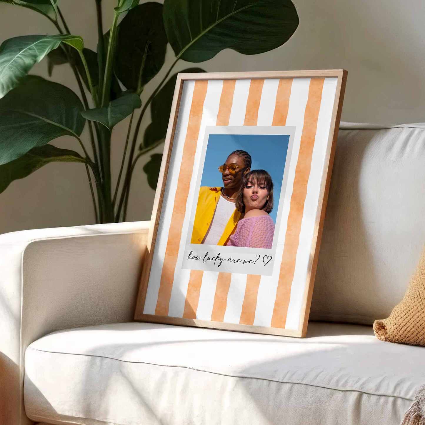 How Lucky Are We With Striped Background