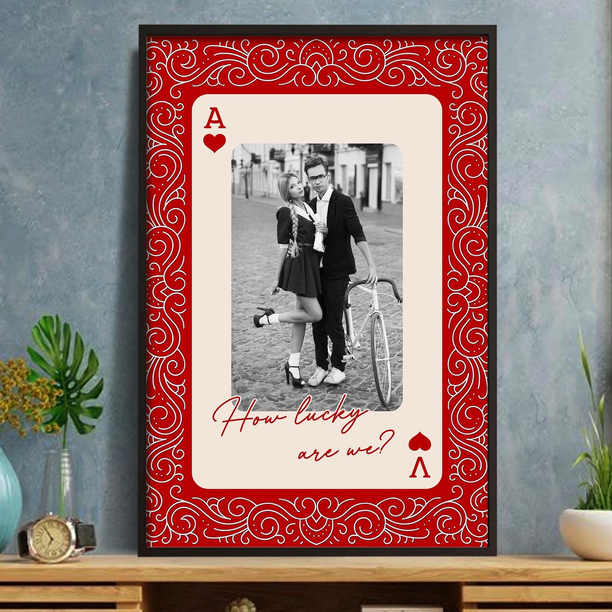 How Lucky Are We Playing Card Design