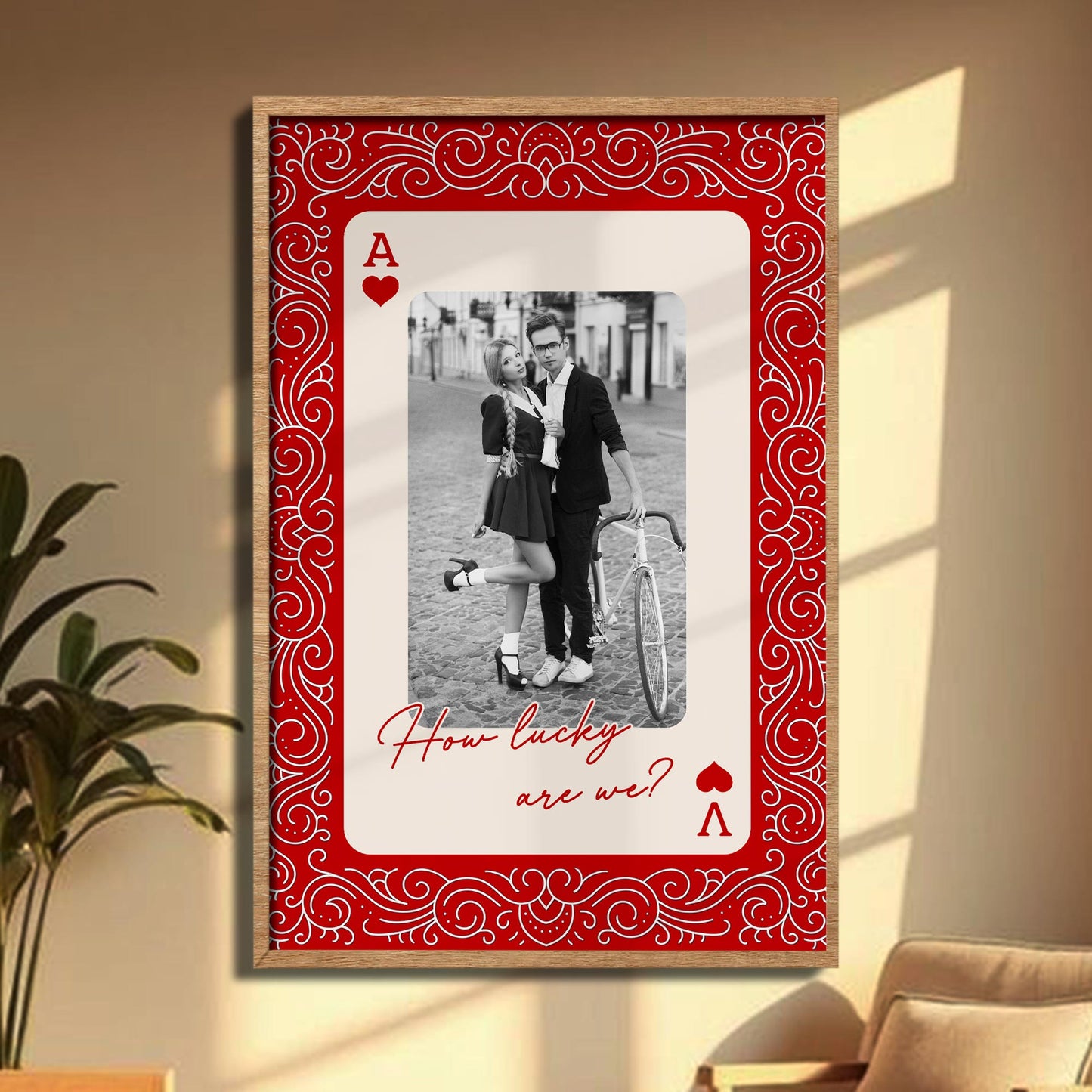 How Lucky Are We Playing Card Design