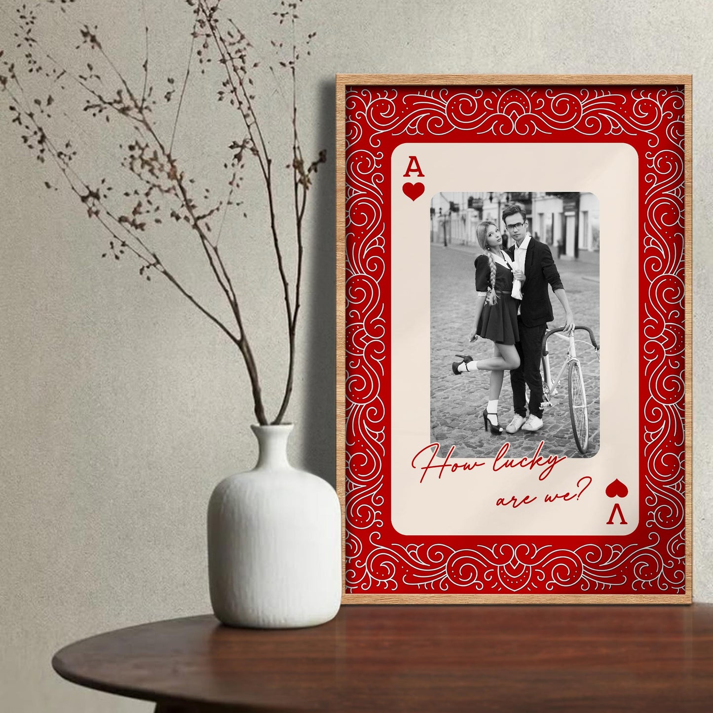 How Lucky Are We Playing Card Design