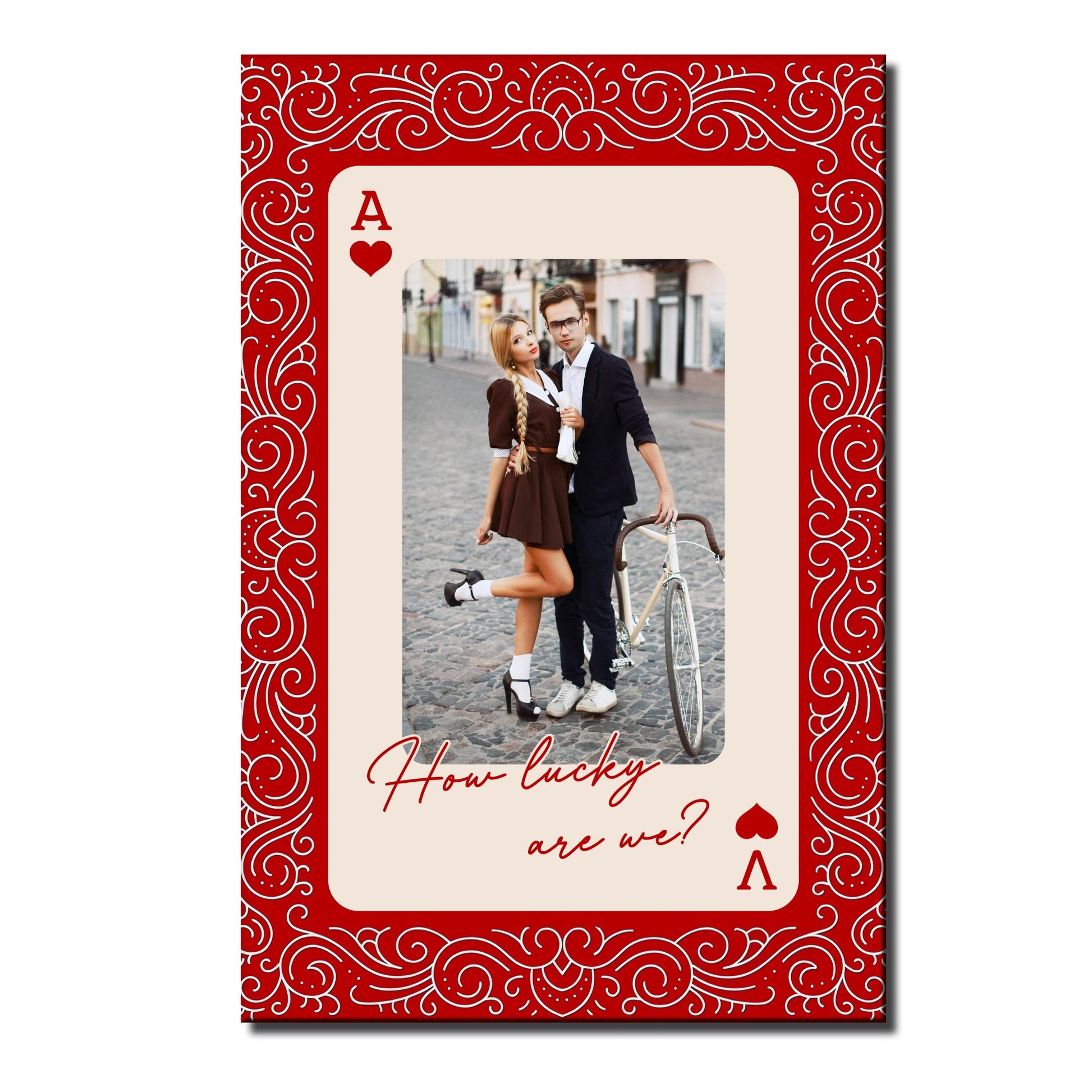 How Lucky Are We Playing Card Design