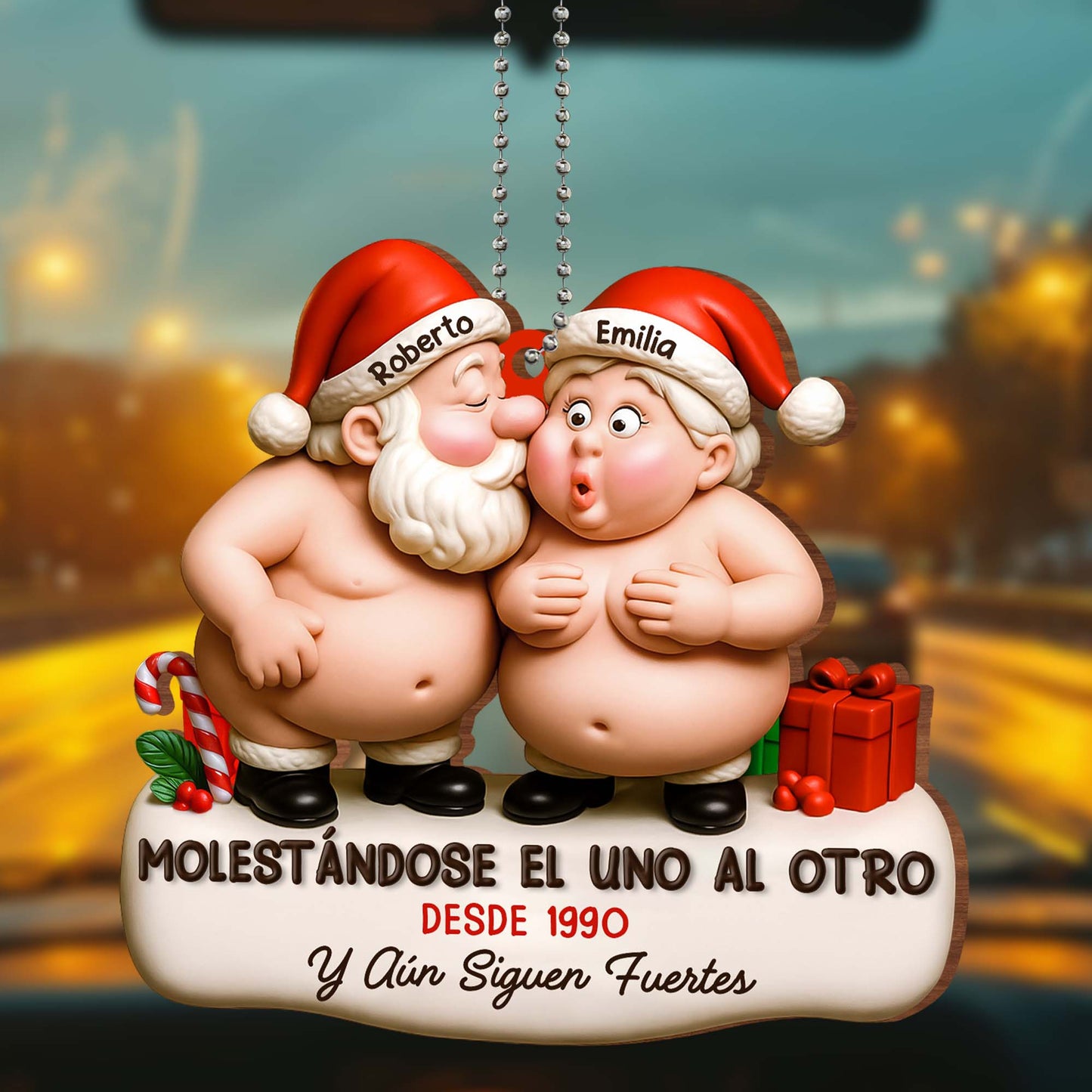 Teasing Each Other Since 1990, Santa Hats, Candy Cane