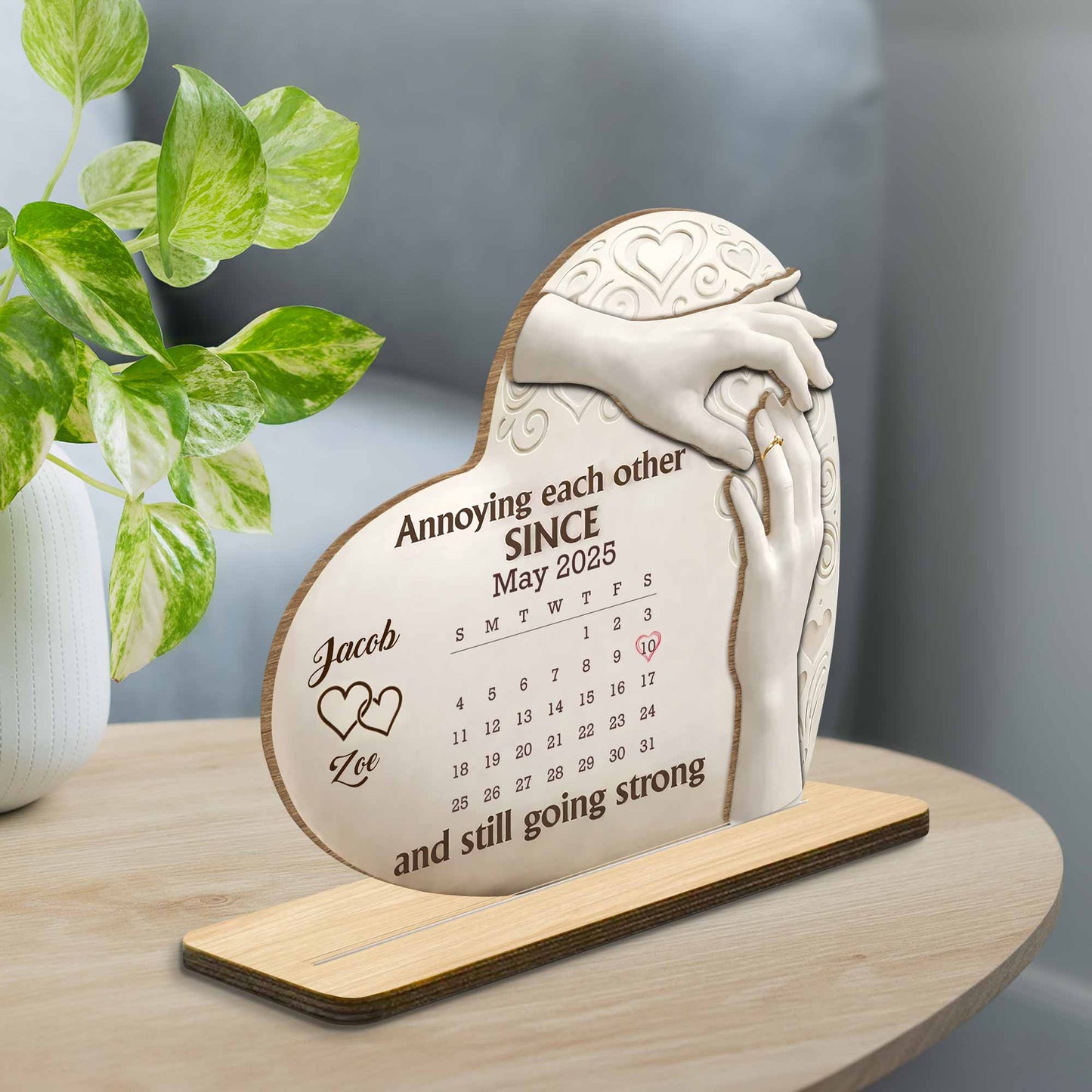 Annoying Each Other Since, Heart and Hands Design