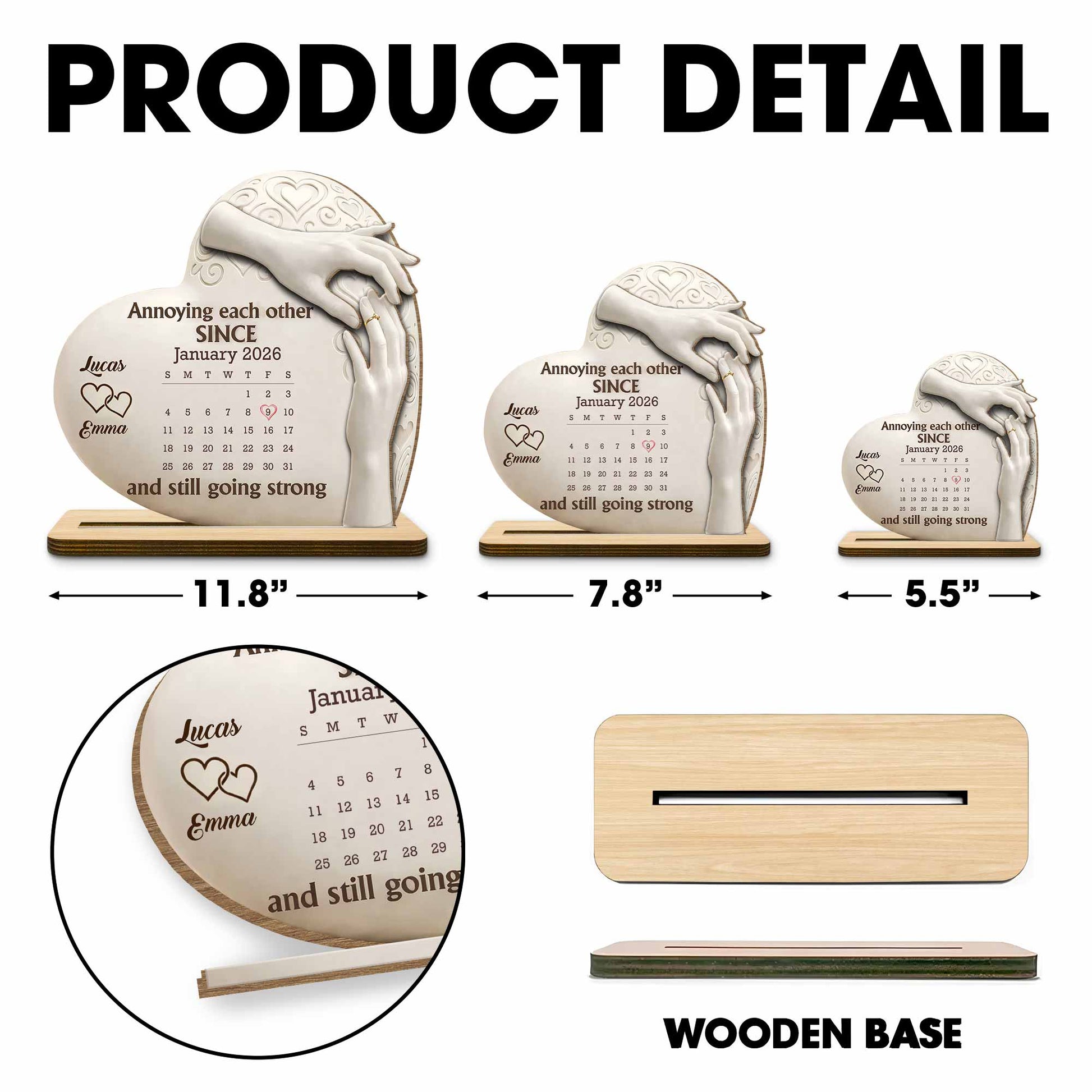 Annoying Each Other Since, Heart and Hands Design