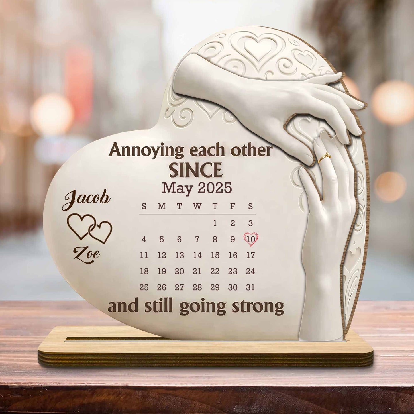 Annoying Each Other Since, Heart and Hands Design