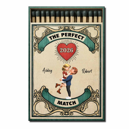 The Perfect Match Heart With Dancing Couple