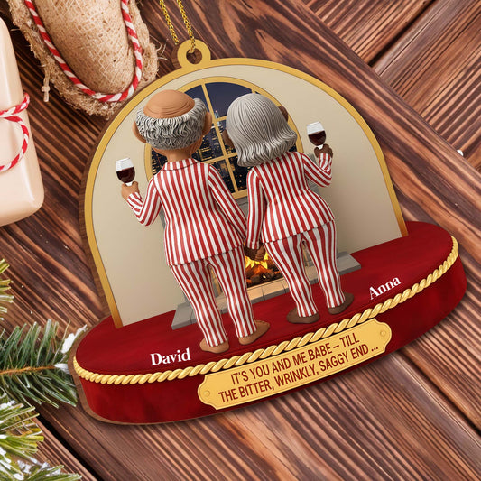 It's You And Me Babe, Till The Bitter, Wrinkly, Saggy End, Old Couple With Wine