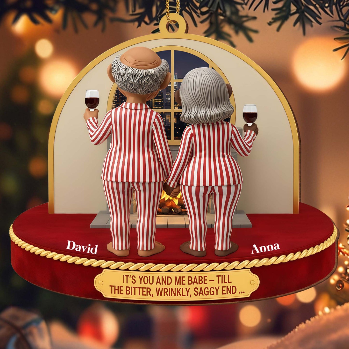 It's You And Me Babe, Till The Bitter, Wrinkly, Saggy End, Old Couple With Wine