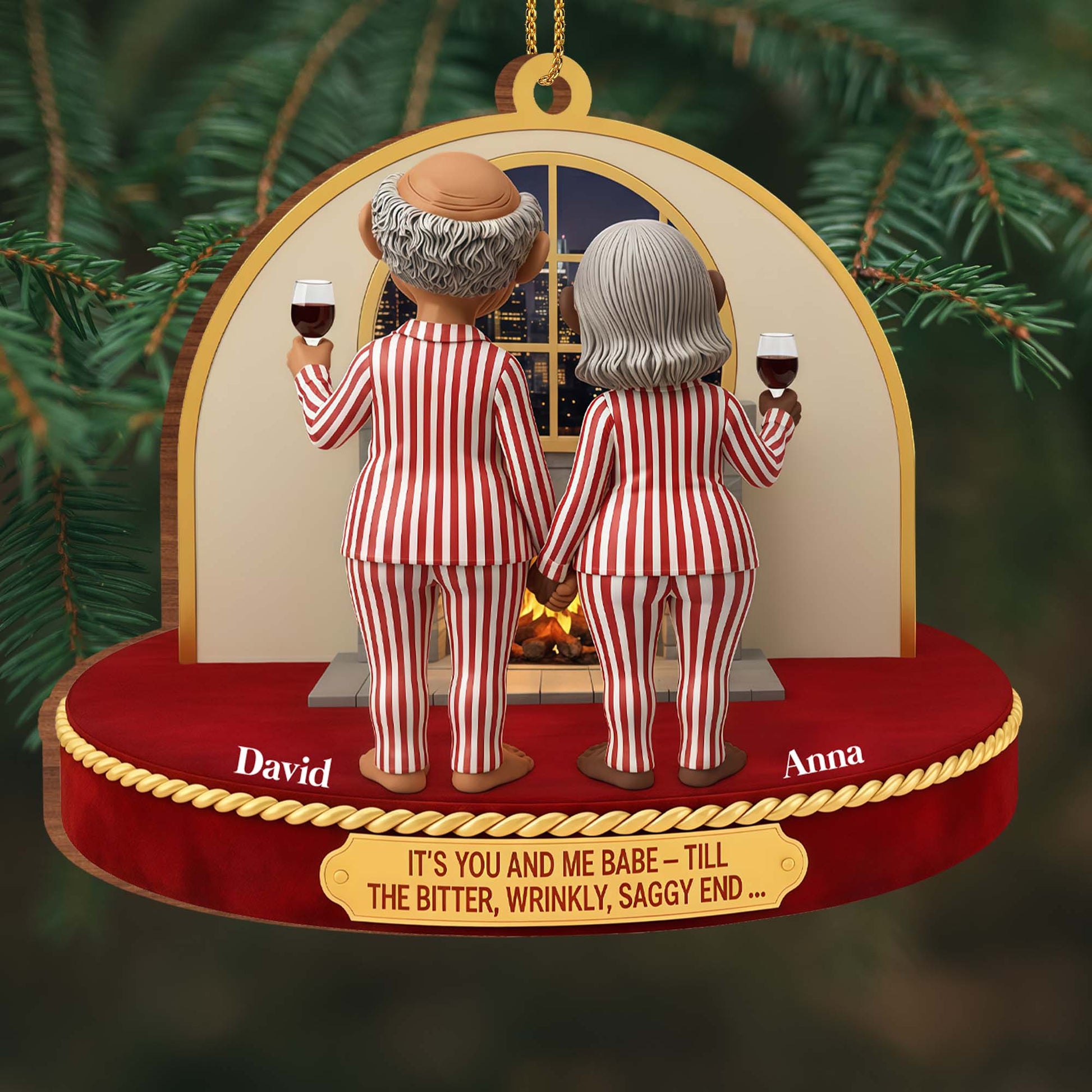 It's You And Me Babe, Till The Bitter, Wrinkly, Saggy End, Old Couple With Wine