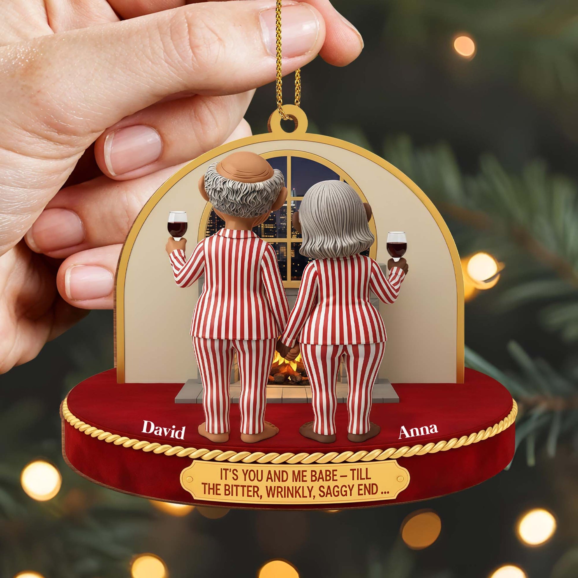 It's You And Me Babe, Till The Bitter, Wrinkly, Saggy End, Old Couple With Wine