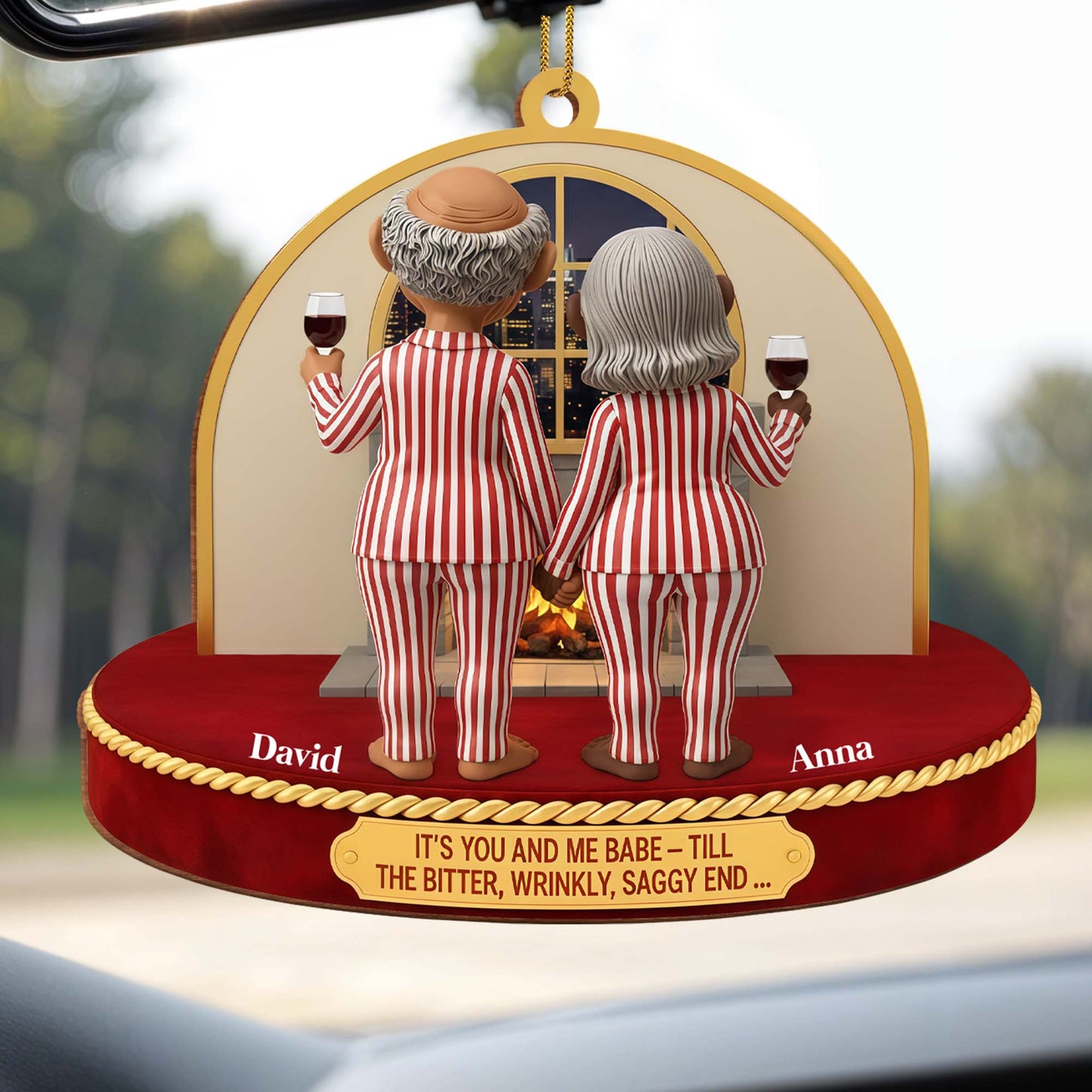 It's You And Me Babe, Till The Bitter, Wrinkly, Saggy End, Old Couple With Wine