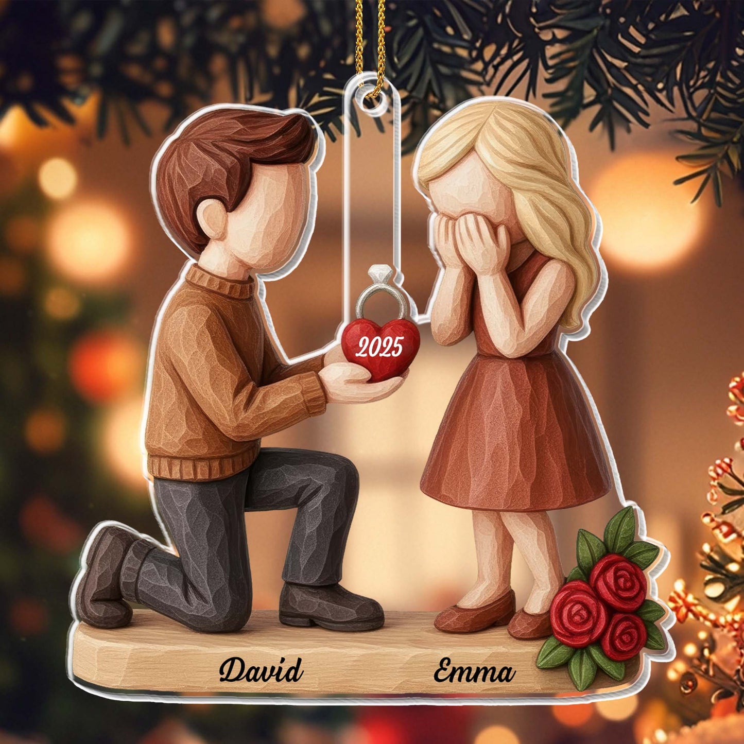 Capture A Special Moment Featuring Roses And An Engagement Ring