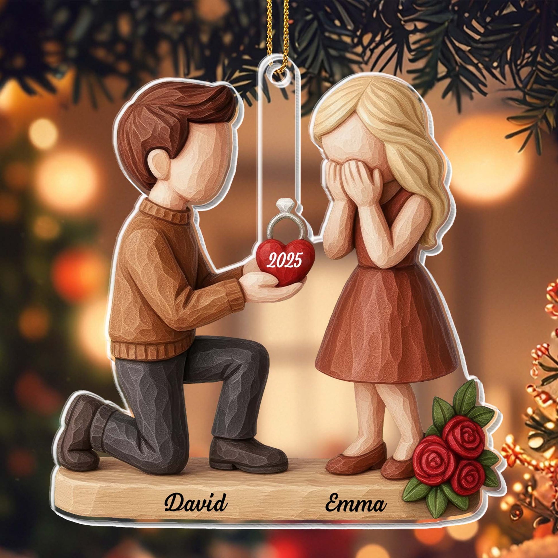 Capture A Special Moment Featuring Roses And An Engagement Ring