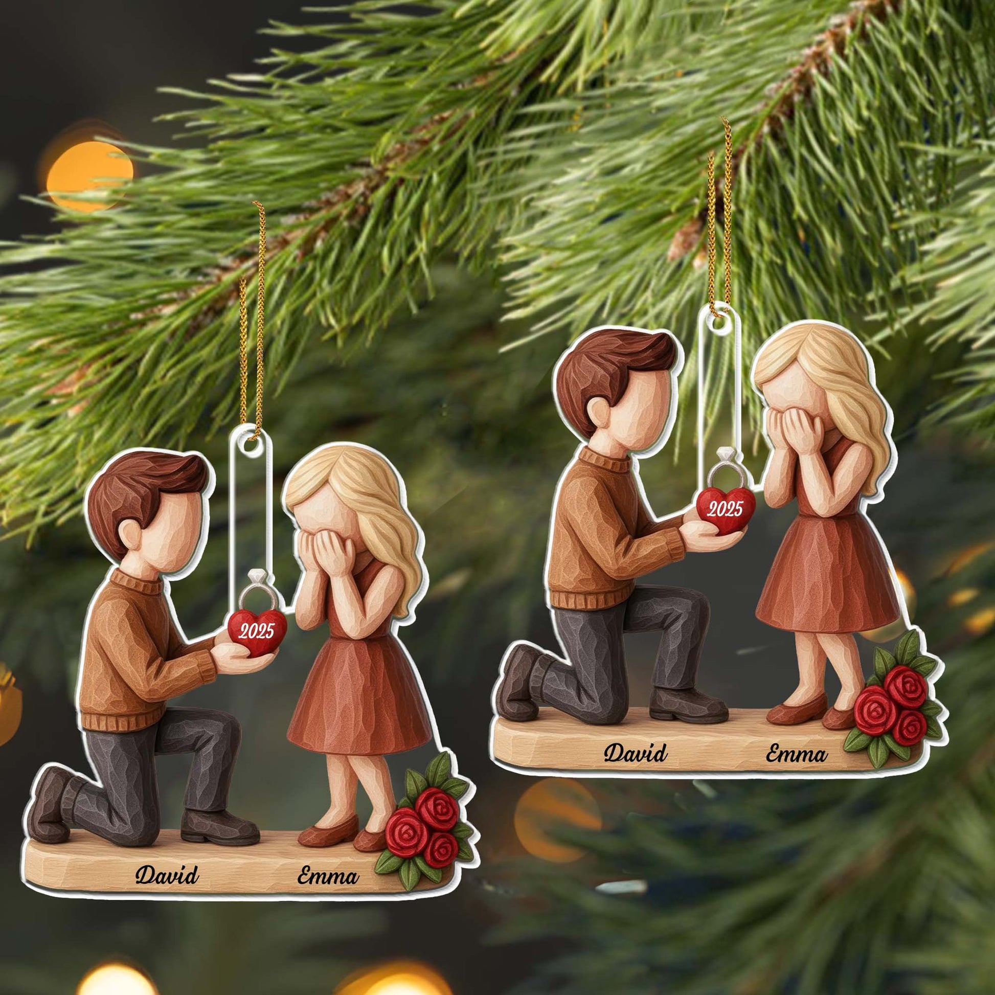 Capture A Special Moment Featuring Roses And An Engagement Ring