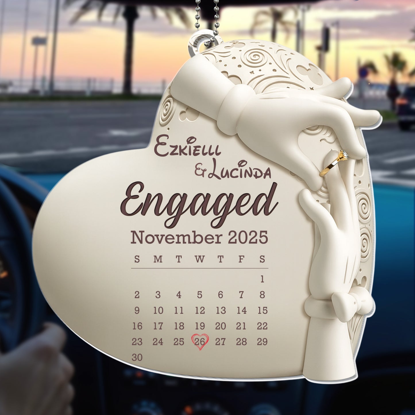 Engaged November, Engagement Ring And Calendar