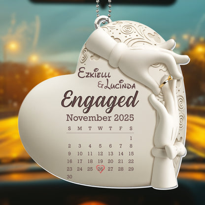 Engaged November, Engagement Ring And Calendar