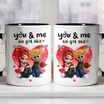 You & Me We Got This Hearts Couple Design