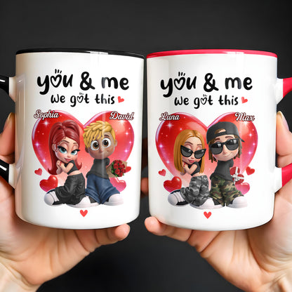 You & Me We Got This Hearts Couple Design