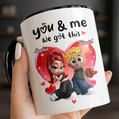 You & Me We Got This Hearts Couple Design