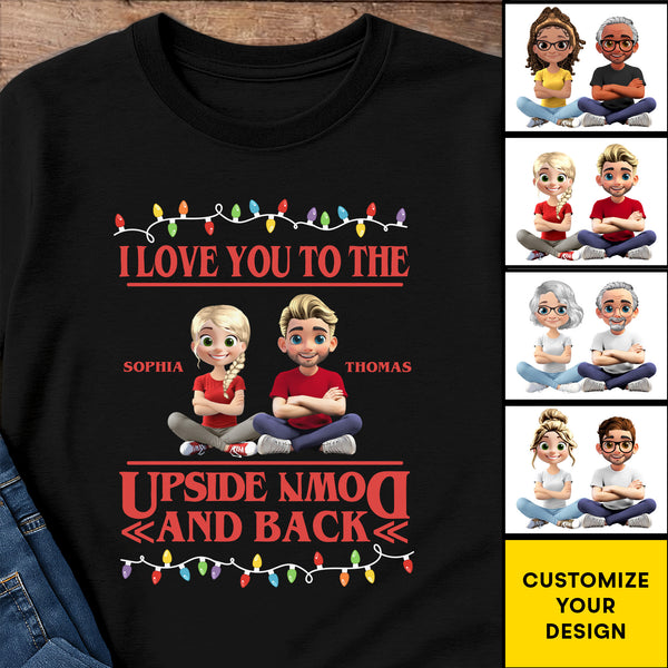 I Love You To The Moon And Back With Cartoon Figures